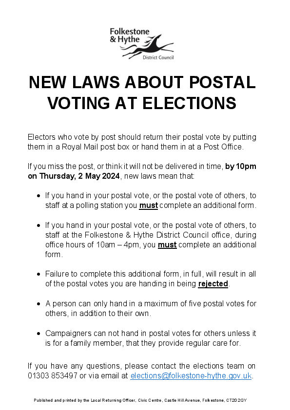 New Postal Voting rules (2024)