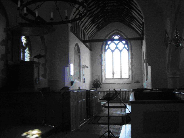 Photgraph of interior of the church